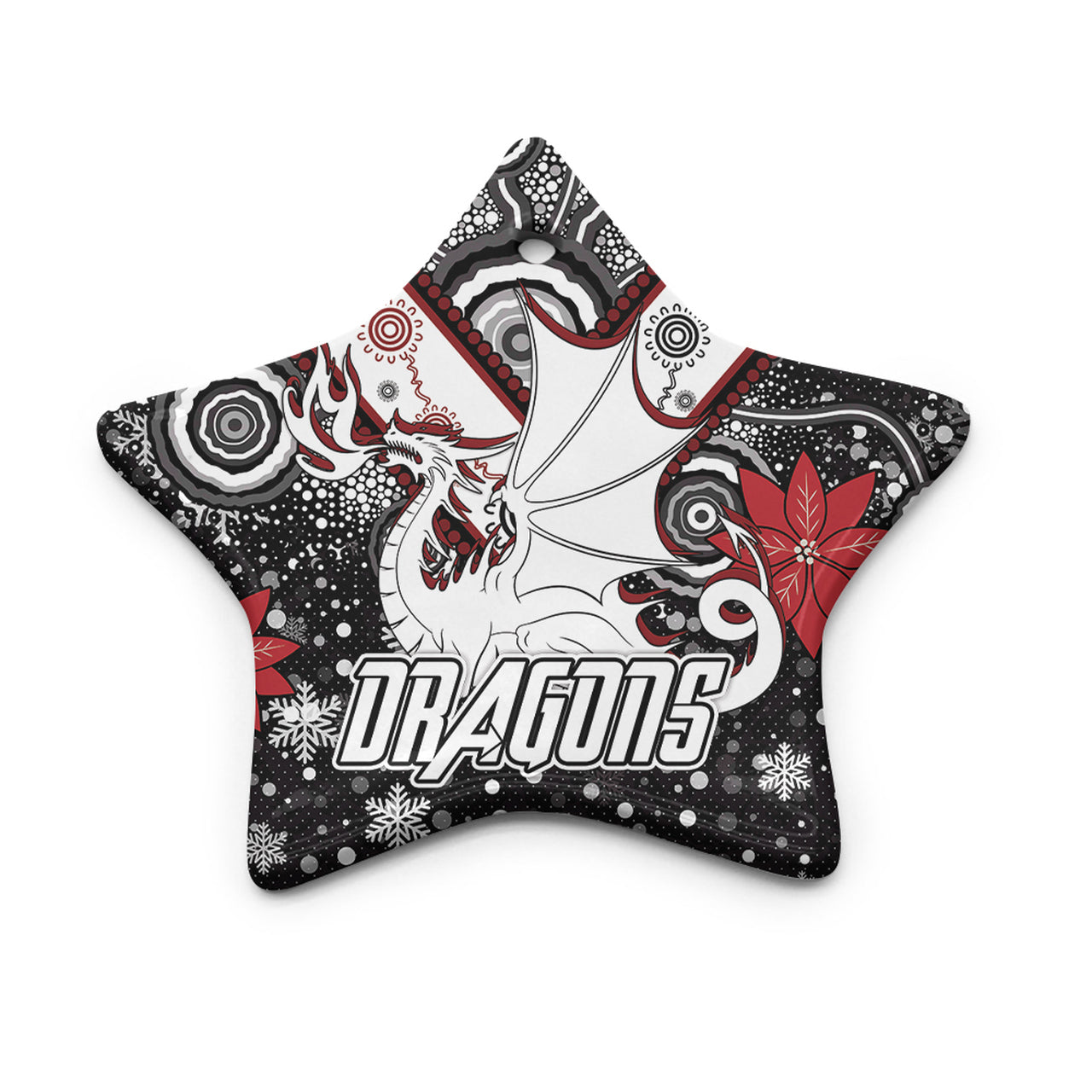 st-george-christmas-ceramic-ornament-christmas-indigenous-dragons