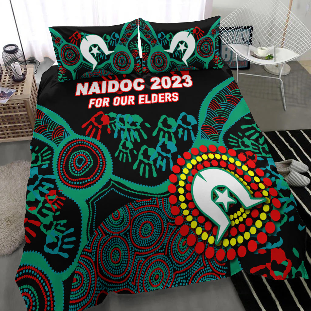 NAIDOC Week 2023 Aboriginal Art For Our Elders Bedding Set - LT12
