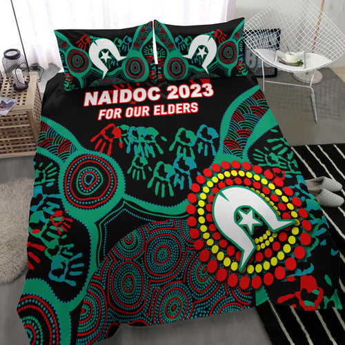 NAIDOC Week 2023 Aboriginal Art For Our Elders Bedding Set - LT12