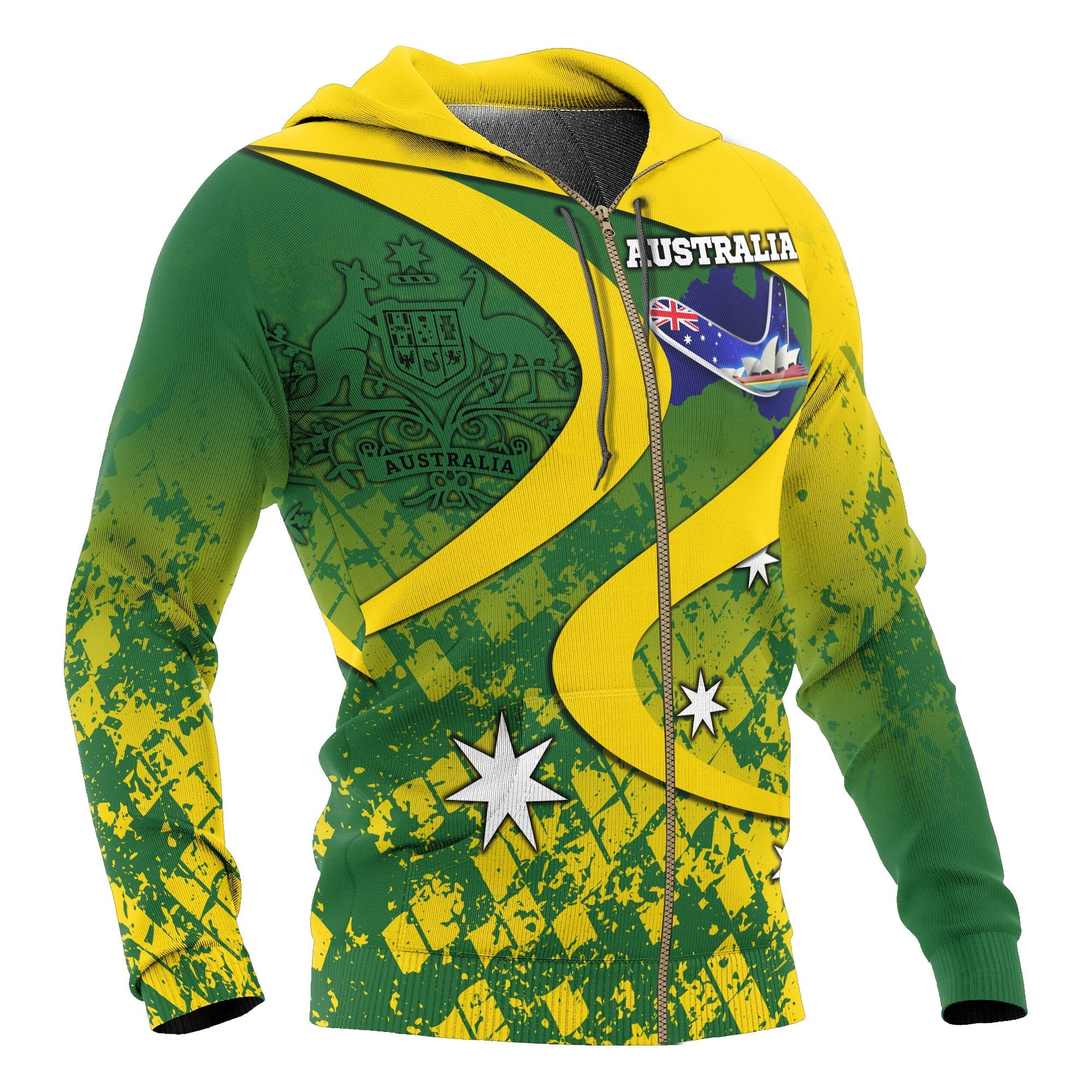 zip-up-hoodie-australia-national-color-hoodie-unisex