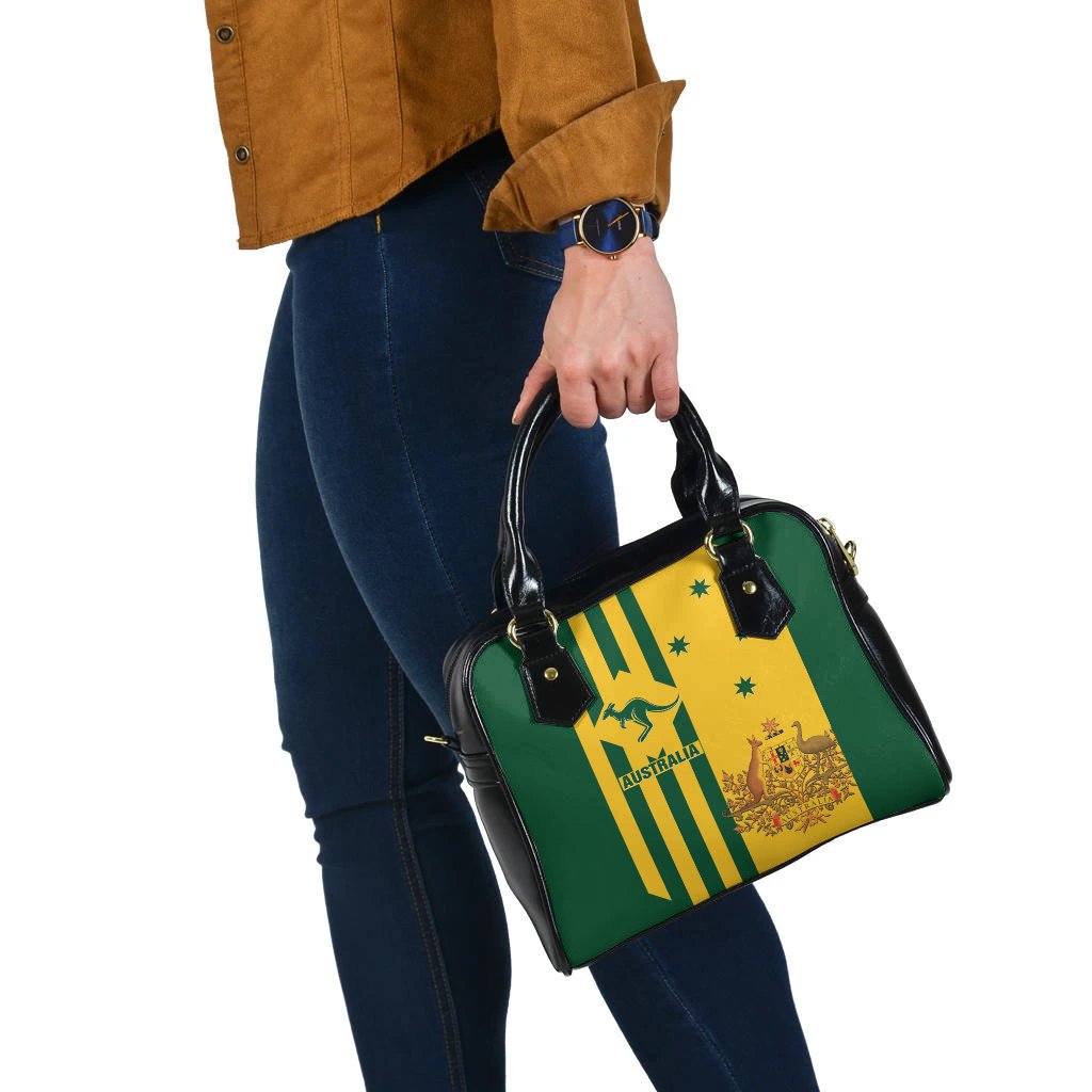 Shoulder Handbag -  Australia Kangaroo Sign National Color - Vibe Hoodie