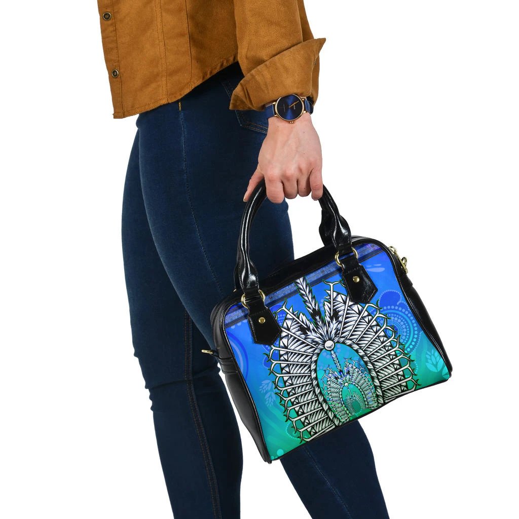 Shoulder Handbag - Turtle Background With Dhari Mask - Vibe Hoodie