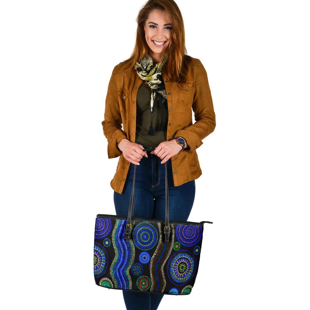luggage-tote-aboriginal-dot-unique-style-blue