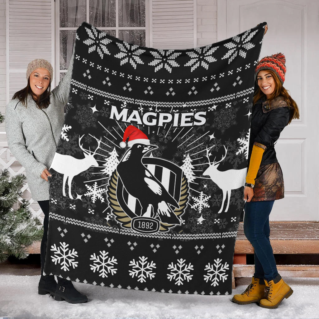 collingwood-magpies-blanket-christmas-ugly-style