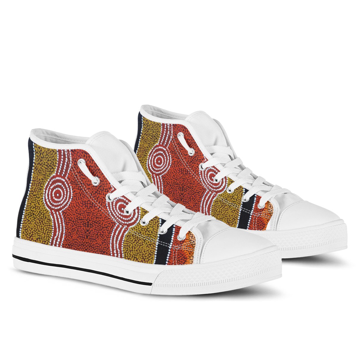 high-top-aboriginal-dot-style