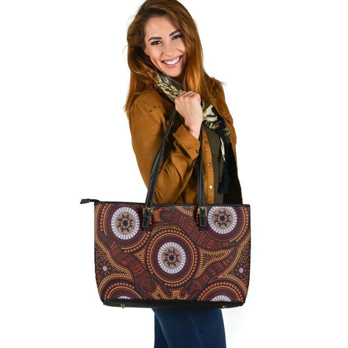 aboriginal-leather-tote-bag-aboriginal-human-dot-painting-art