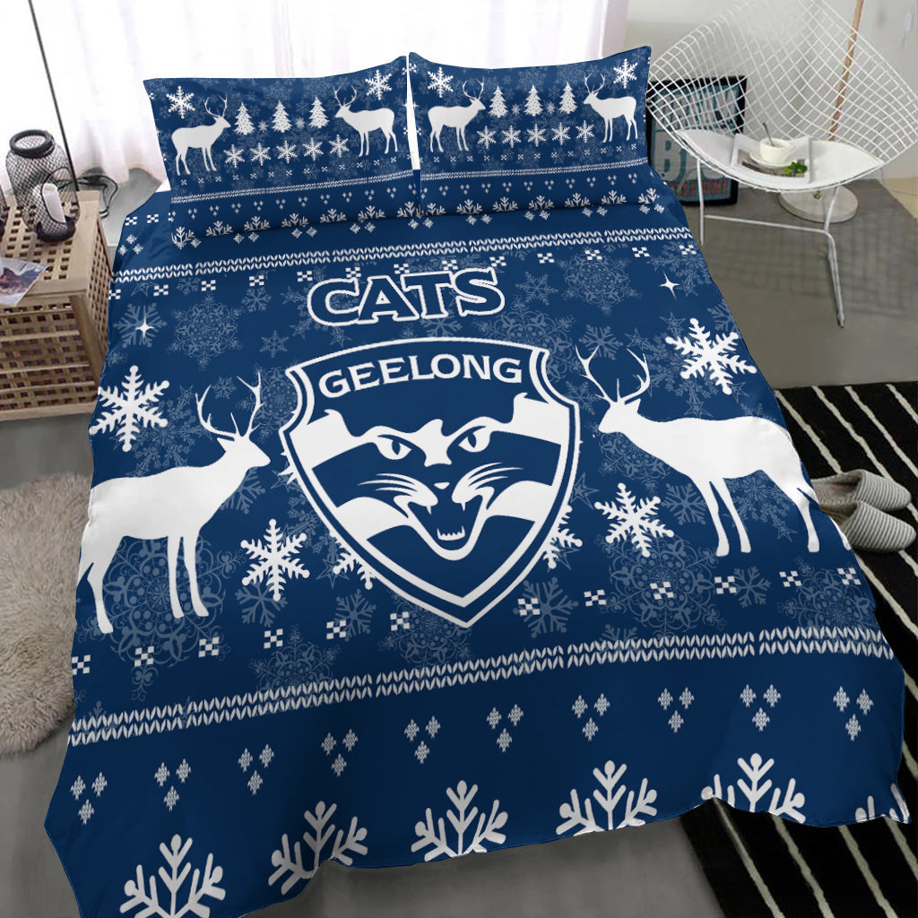 geelong-cats-bedding-set-christmas-ugly-style