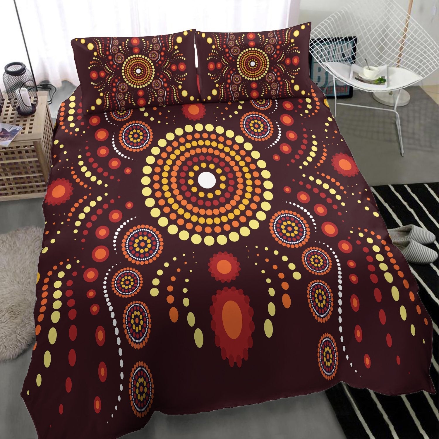aboriginal-bedding-set-indegenous-dot-painting-art