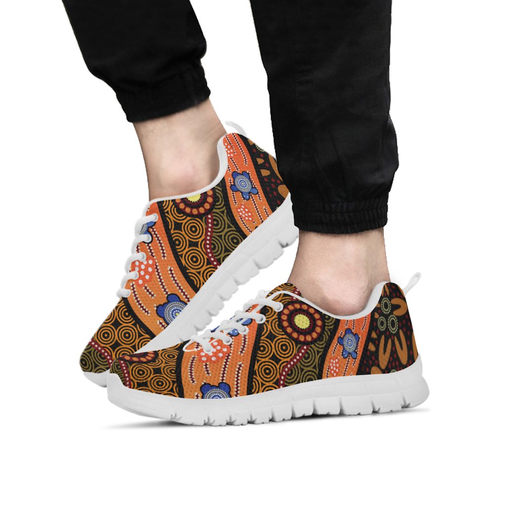 sneaker-aboriginal-dot-unique-style-turtle