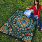 premium-quilt-aboriginal-green-dot-painting-with-earth