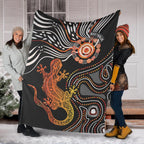 aboriginal-premium-blanket-lizard-sunshine