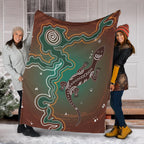 aboriginal-lizard-blanket-indigenous-dot-painting-art