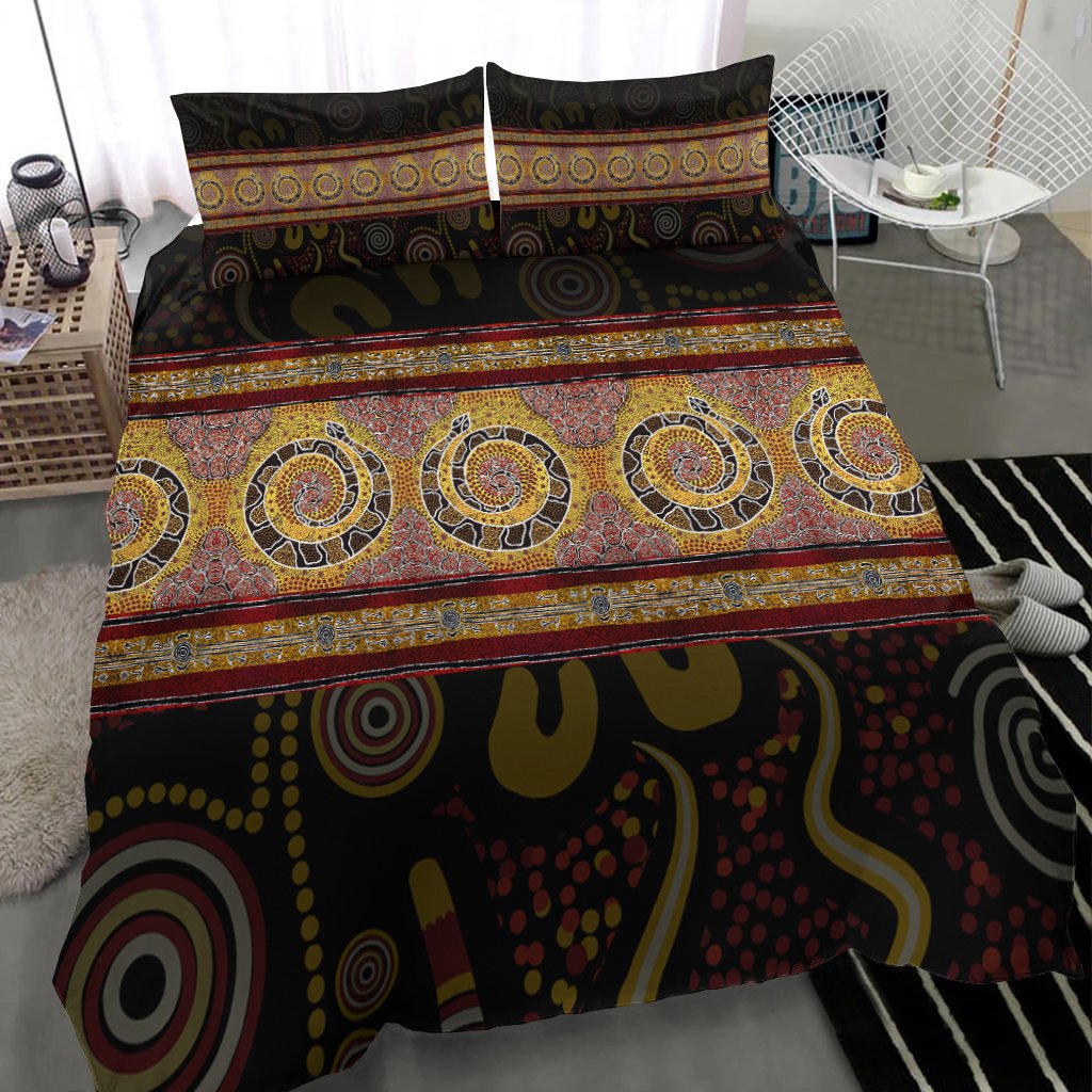 bedding-set-snake-dot-panting-art