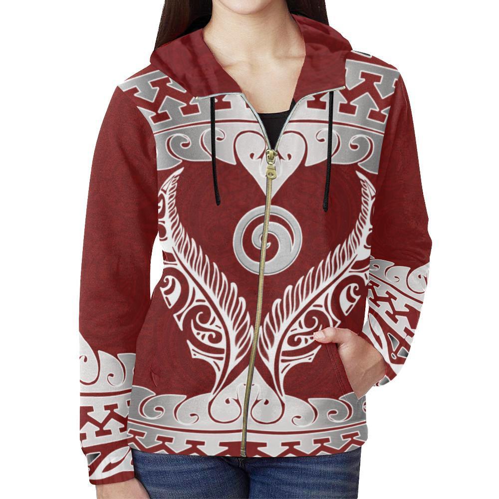 aotearoa-zip-hoodie-koru-heart-red