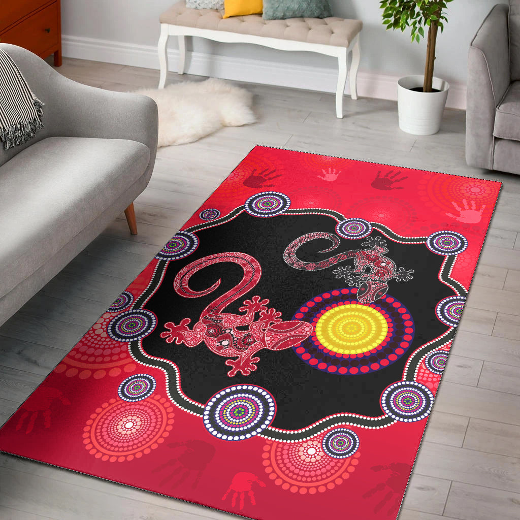 aboriginal-lizard-area-rug-attracted-australia-version-red