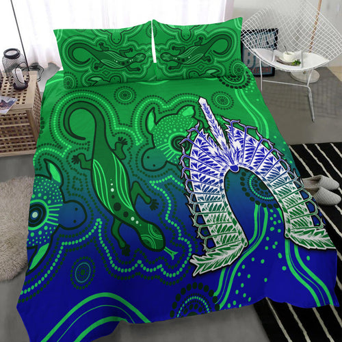 torres-strait-islands-bedding-set-aboriginal-art-lizard-symbol-peace
