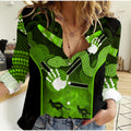 women-casual-shirt-aboriginal-australian-boomerang-and-snake-indigenous-art-ver03