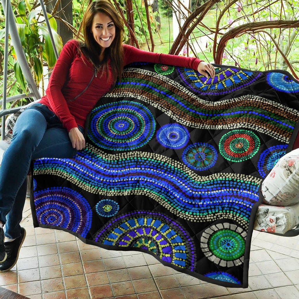 quilts-aboriginal-dot-unique-style-blue
