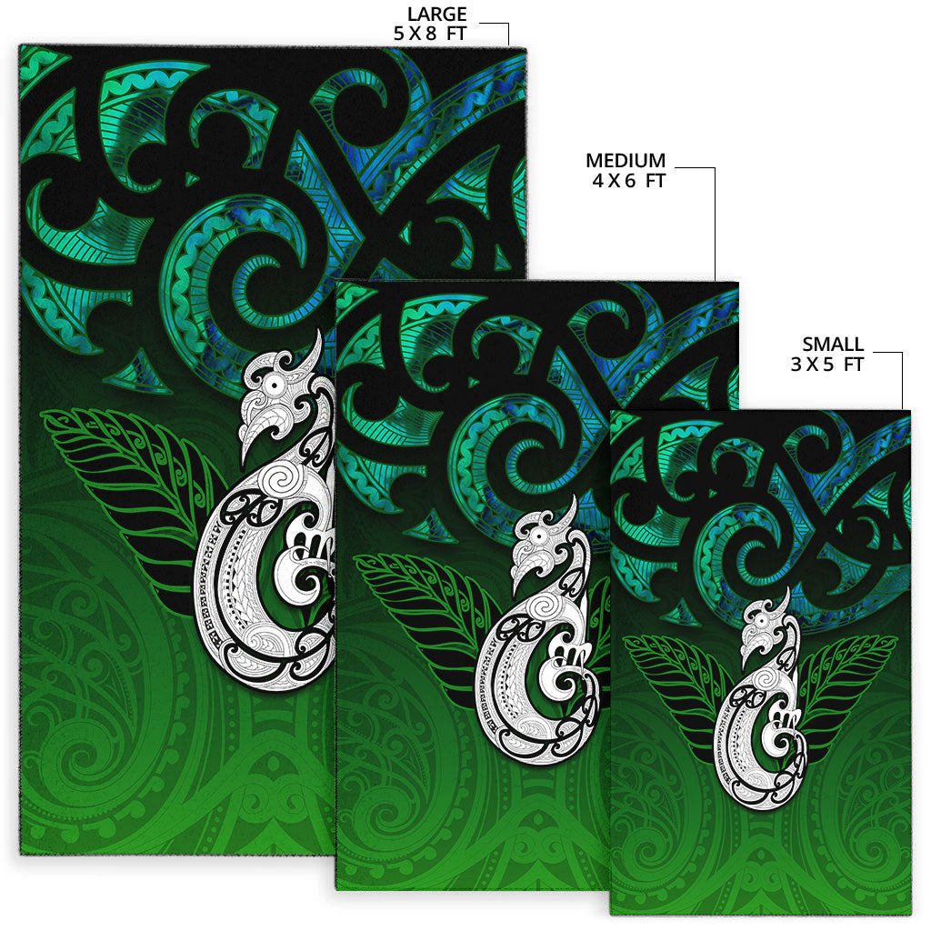 new-zealand-maori-area-rug-paua-shell-green