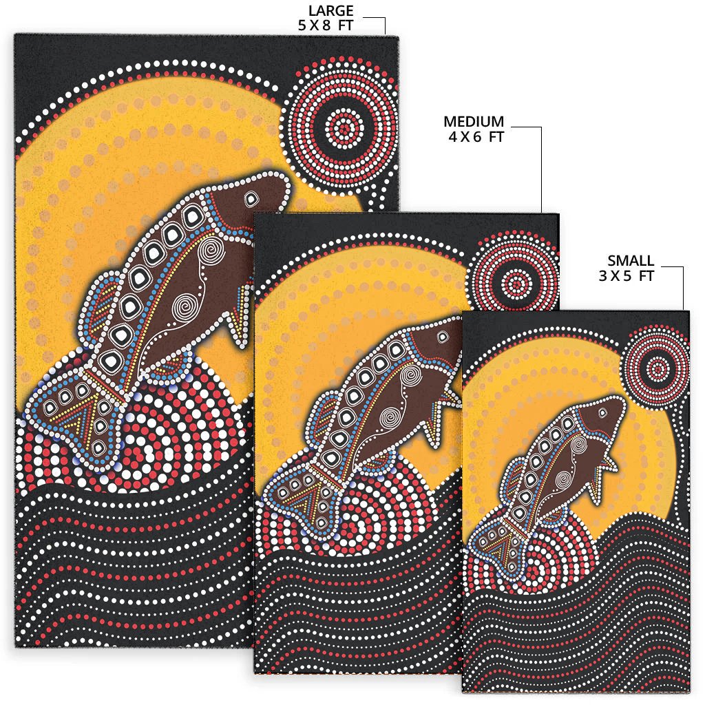 aboriginal-area-rug-dreamtime-fish-aboriginal-style