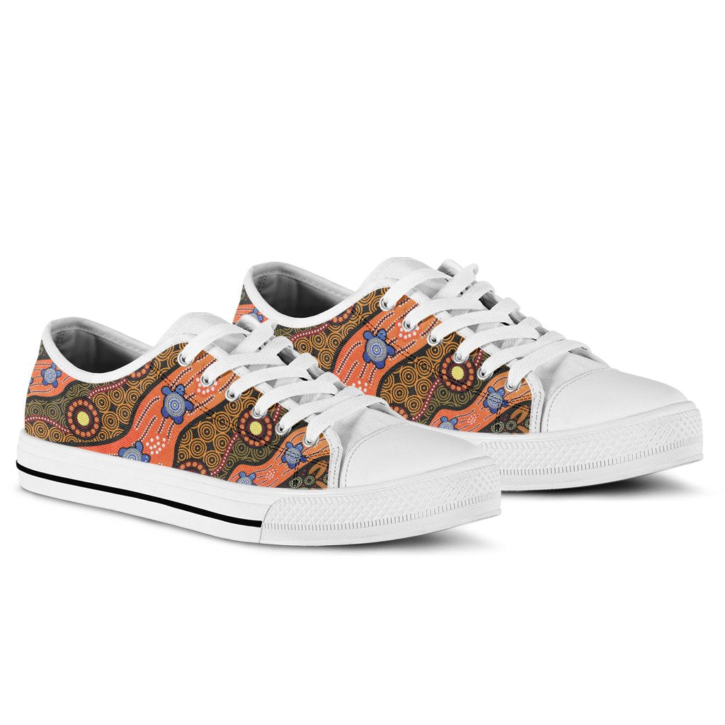 high-top-aboriginal-dot-unique-style-turtle