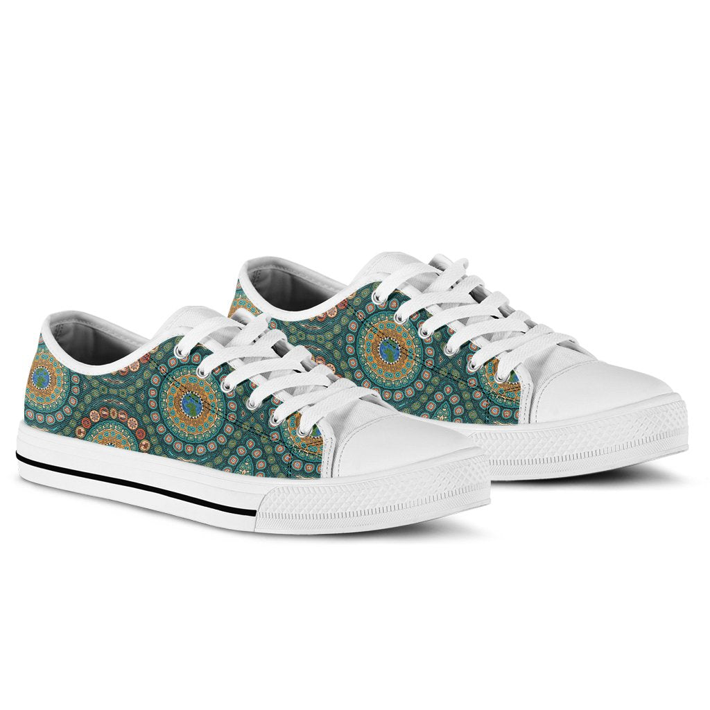 low-top-shoe-aboriginal-green-dot-painting-with-earth