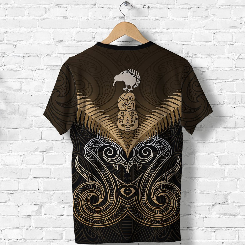 maori-manaia-new-zealand-t-shirt-gold