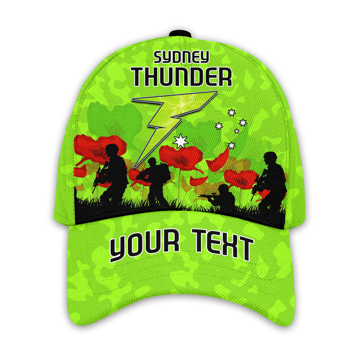custom-personalised-sydney-thunder-cricket-classic-cap-anzac-day-camouflage-poppy-lest-we-forget