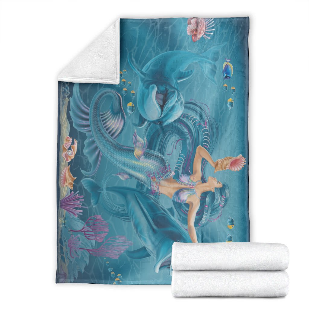 blankets-australia-beautiful-mermaid-with-dolphin