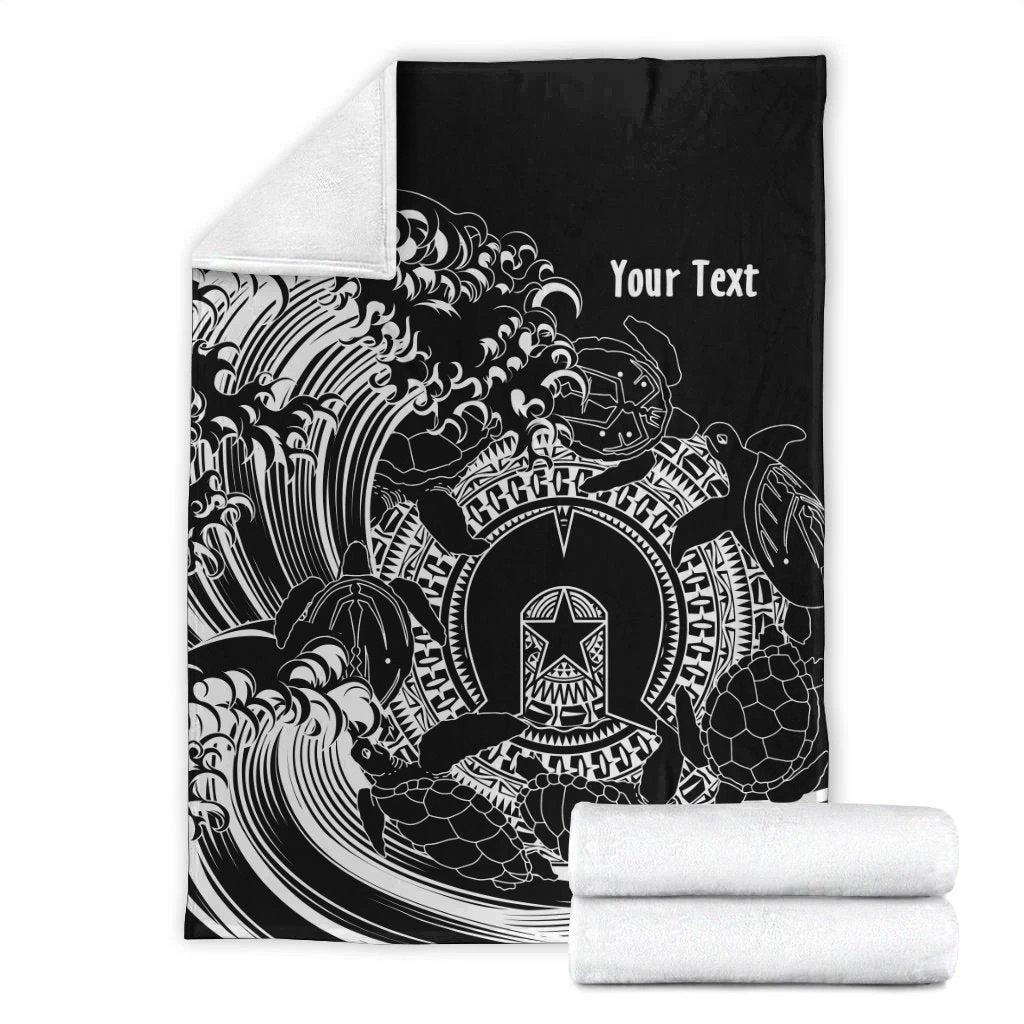 customaboriginal-premium-blanket-torres-strait-islands-in-wave-black