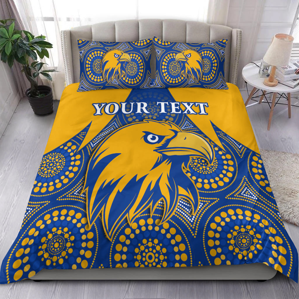 custom-personalised-eagles-indigenous-bedding-set-west-coast-2021-version-gold