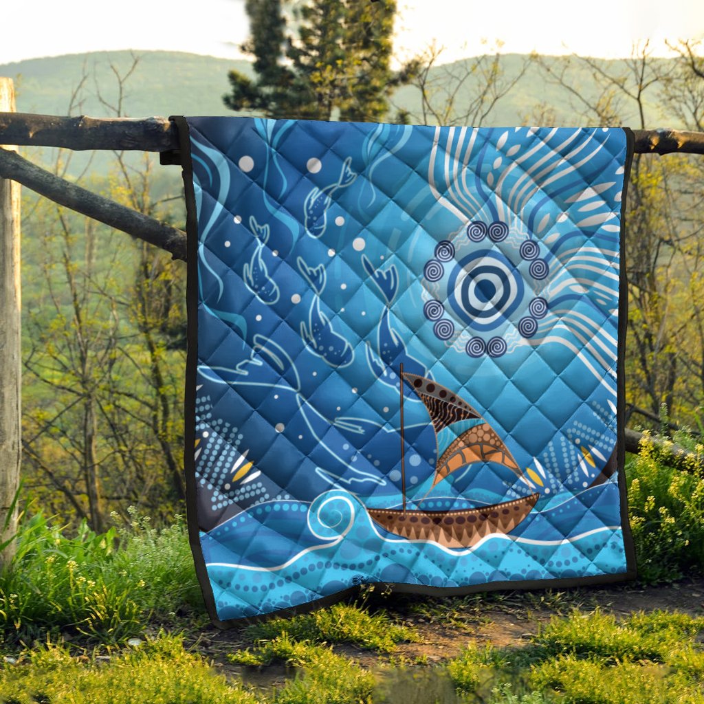 quilt-aboriginal-view-sea-with-fish-and-boat