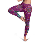 legging-aboriginal-turtle-purple-australia-dot-patterns