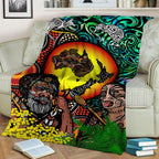 Australia Aboriginal Kangaroo Combine New Zealand Maori Kiwi Bird Blanket - LT2