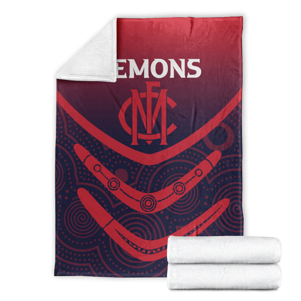 melbourne-demons-blanket-aboriginal-dot-painting