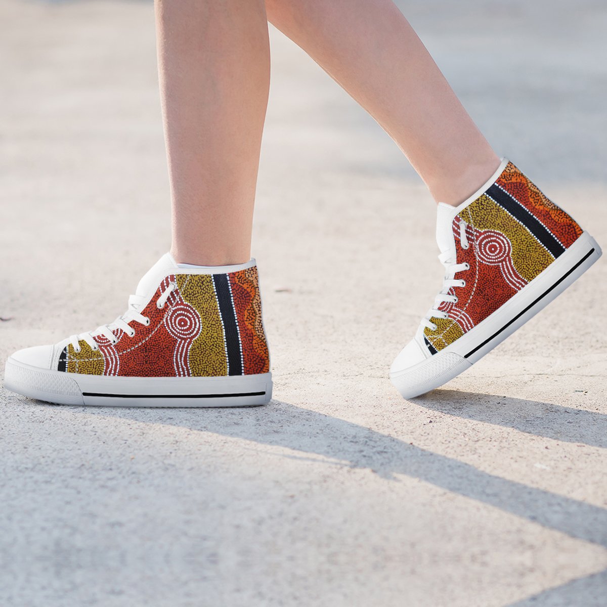 high-top-aboriginal-dot-style