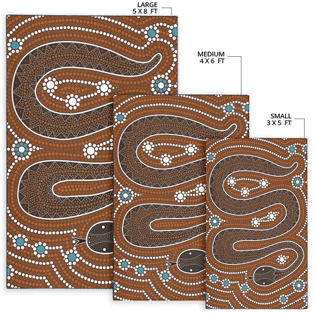 aboriginal-area-rug-dreamtime-snake-aboriginal-style