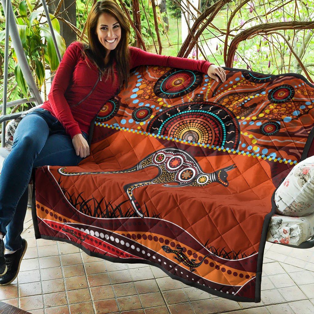 aboriginal-premium-quilt-kangaroo-with-dot-painting
