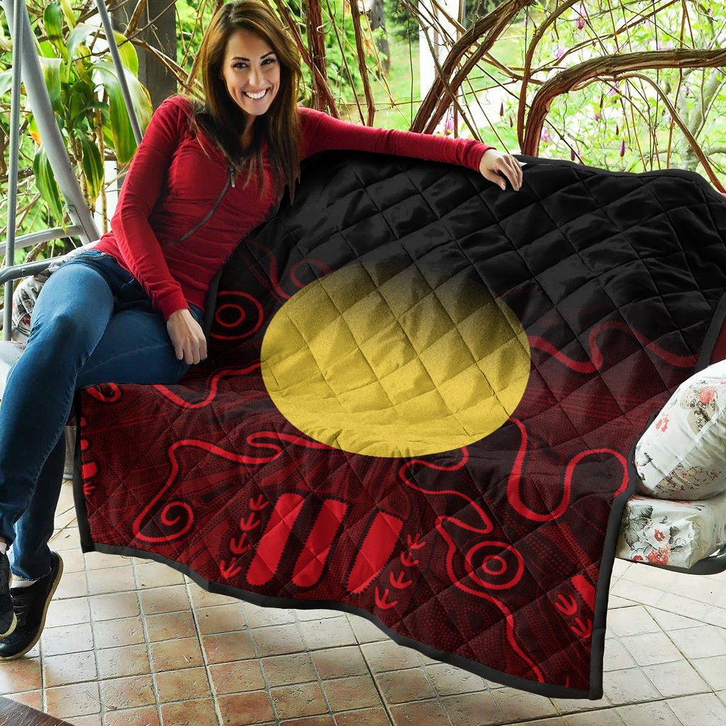 aboriginal-premium-quilt-indigenous-flag-grunge-style