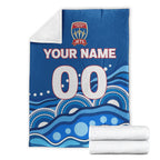 custom-personalised-newcastle-jets-blanket-indigenous-dot-painting-art