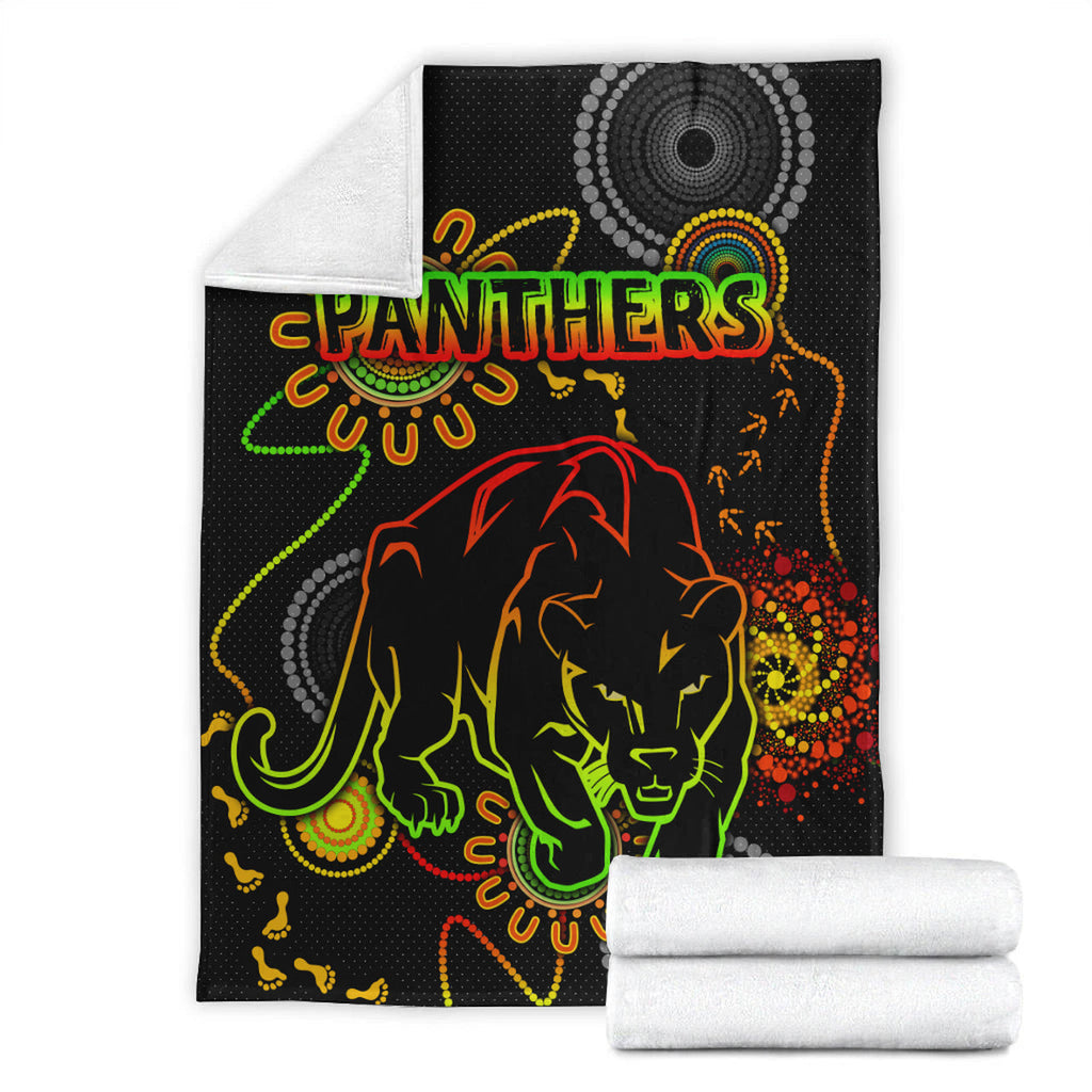 panthers-rugby-blanket-custom-indigenous-black-panthers-blanket