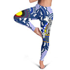 bulldogs-rugby-indigenous-leggings-custom-super-berries-with-aboriginal-flag-and-footprint-leggings