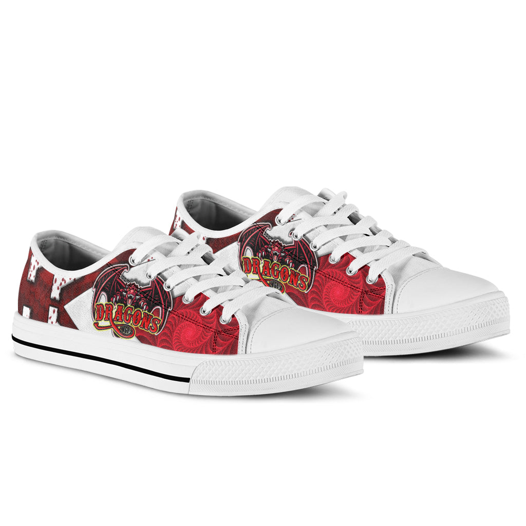 st-george-rugby-low-top-shoes-dragons-with-rugby-ball-aboriginal-patterns