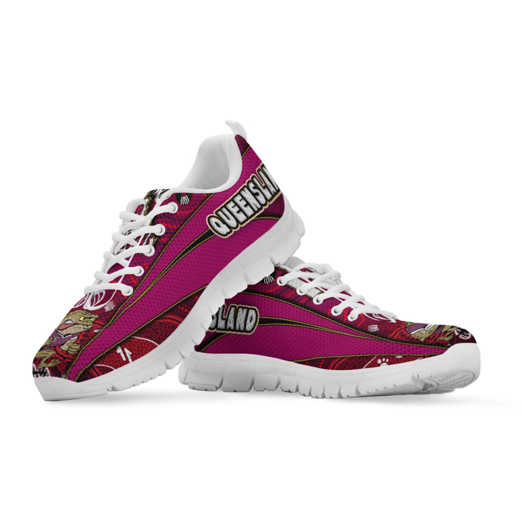 queensland-rugby-league-sneakers-queensland-maroons-mascot-aboriginal-art-state-of-origin-high-sneakers
