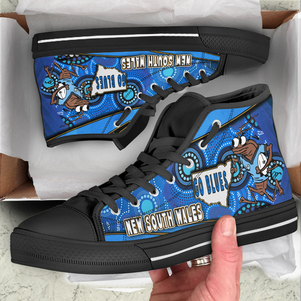 new-south-wales-rugby-league-team-high-top-shoes-new-south-wales-blues-mascot-aboriginal-art-state-of-origin