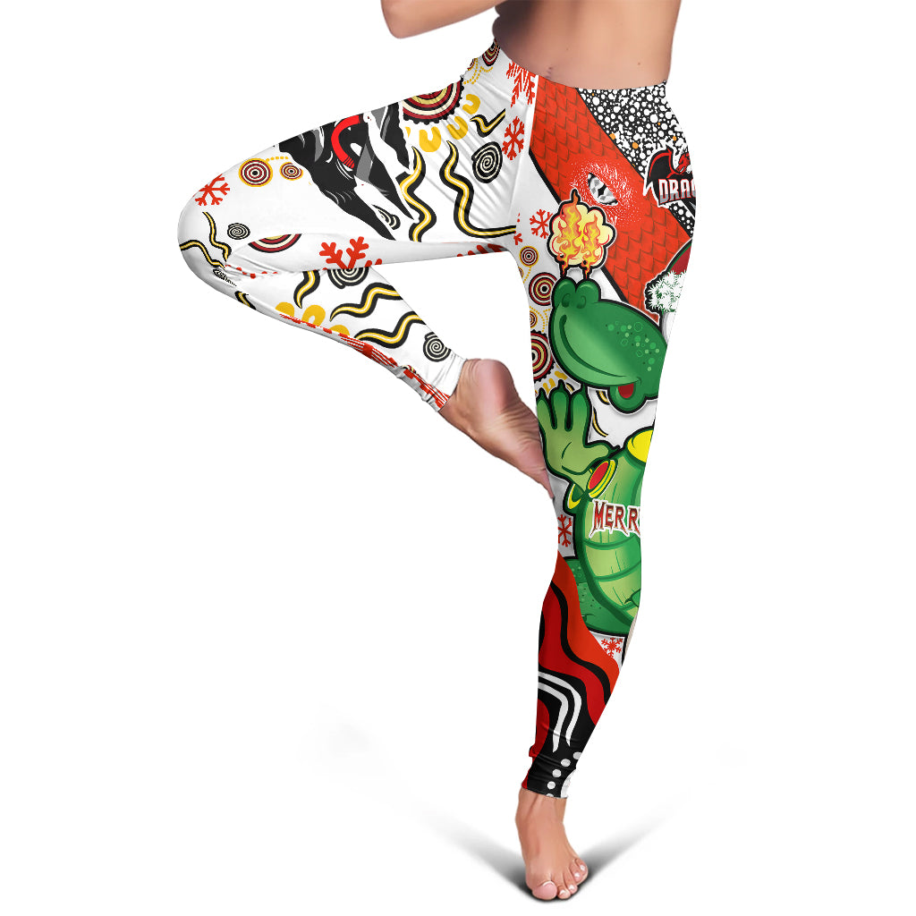 st-george-rugby-christmas-leggings-merry-christmas-green-dragons-indigenous-leggings