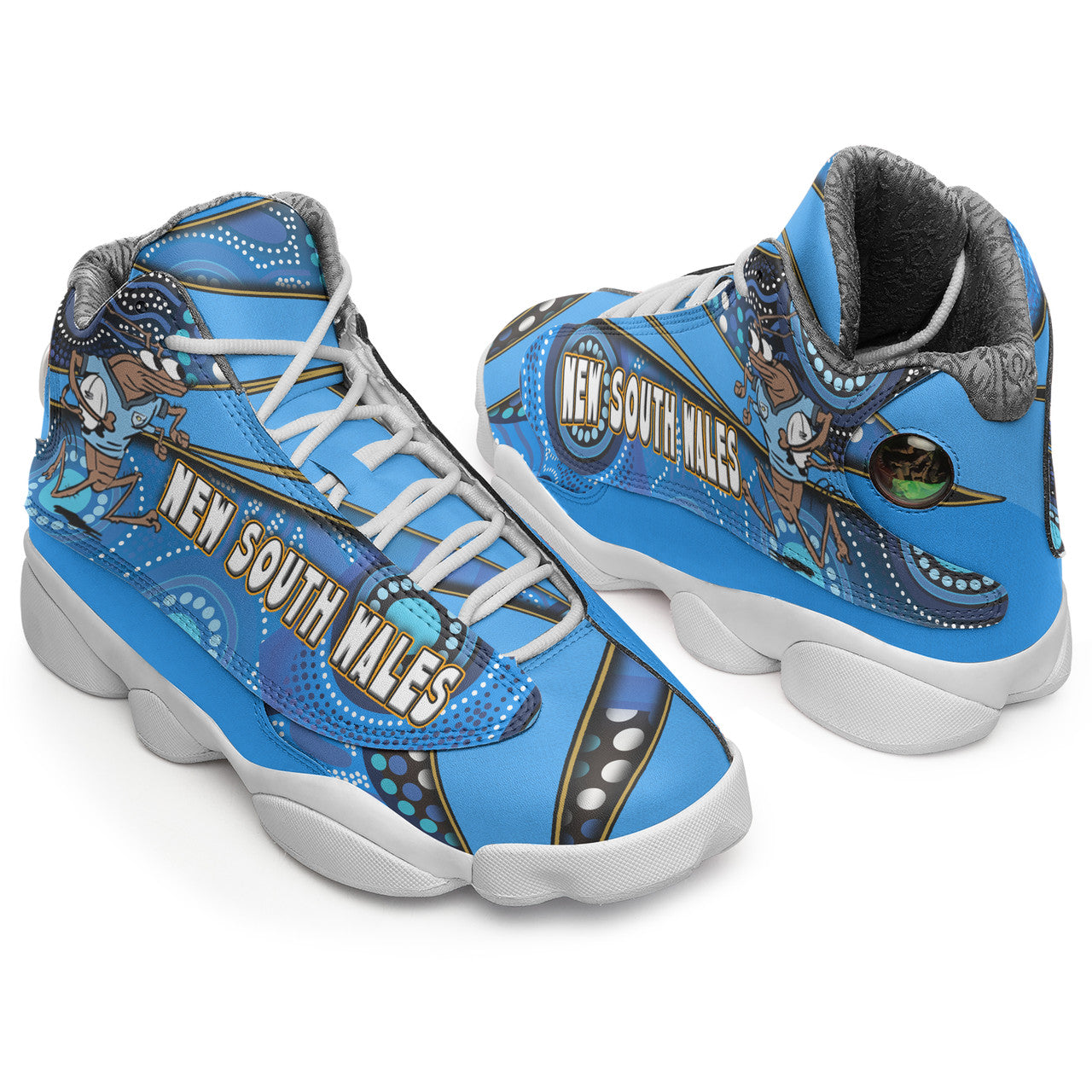 new-south-wales-rugby-league-team-high-top-basketball-shoes-j13-new-south-wales-blues-mascot-aboriginal-art-state-of-origin-sneakers-j13