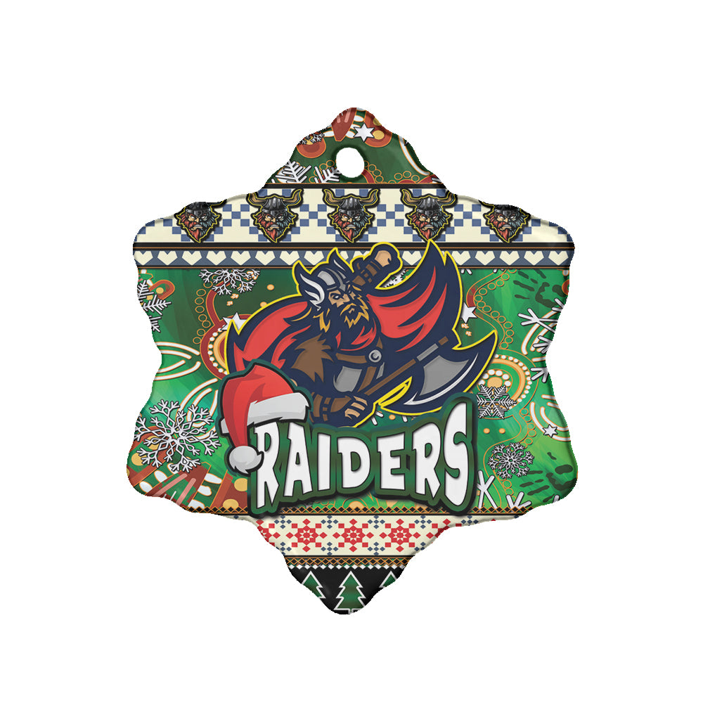 raider-rugby-christmas-ceramic-ornament-xmas-raider-christmas-balls-snowflake-with-aboriginal-patterns