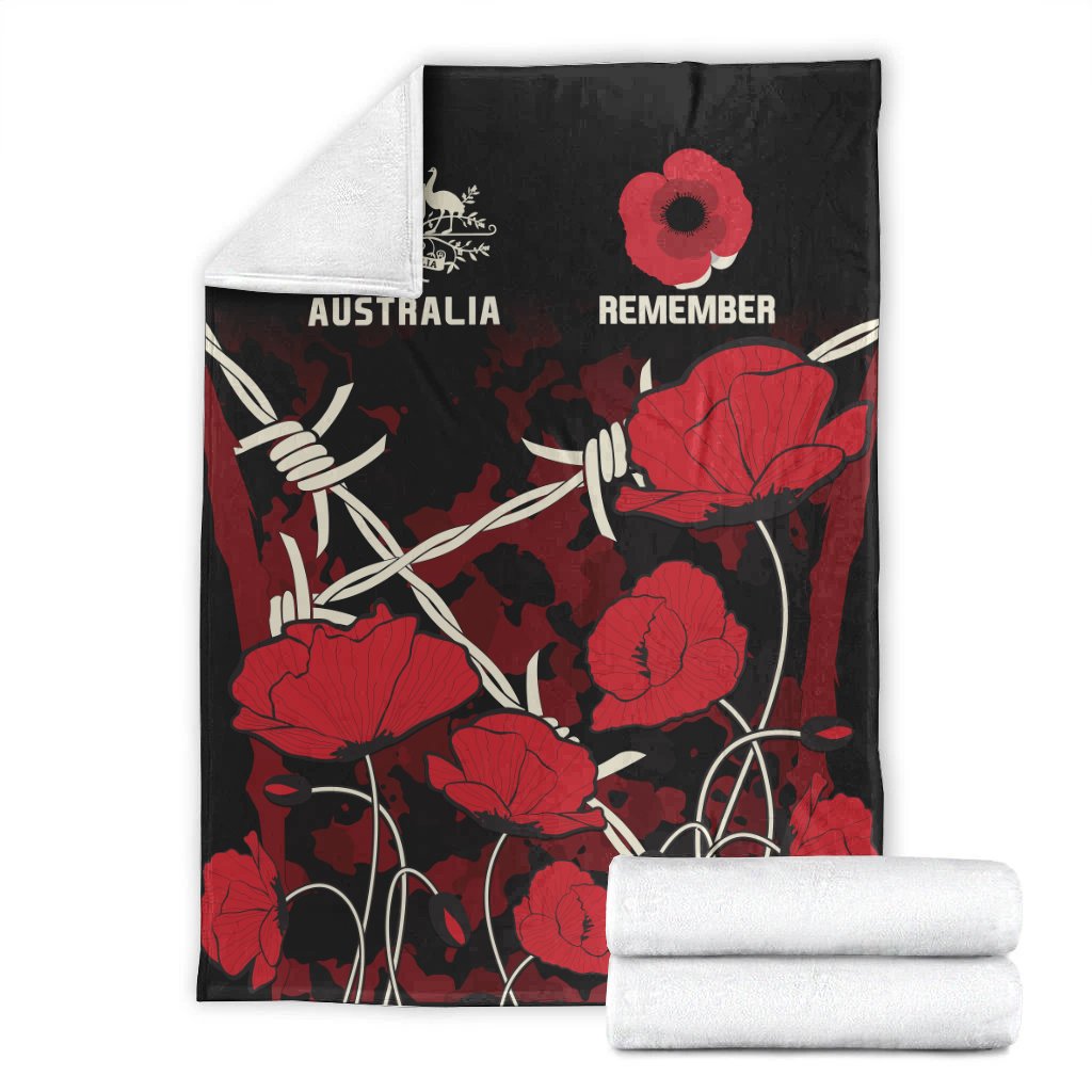 anzac-premium-blanket-anzac-with-remembrance-poppy-flower