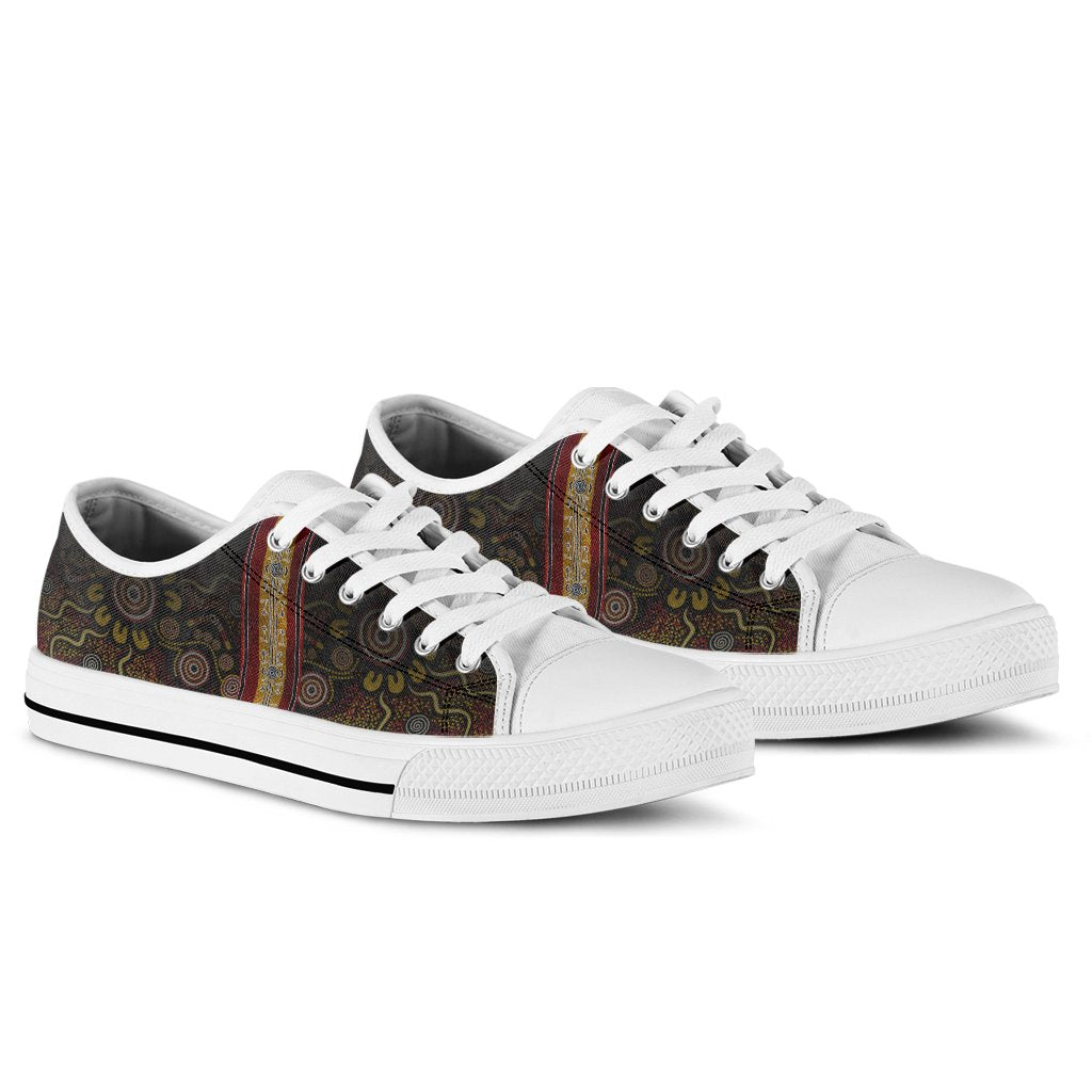 low-top-shoes-aboriginal-dot-panting-art-stripe-lines
